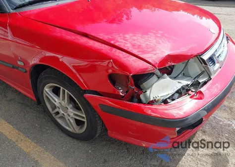 2001 Saab 9-3 Se z USA, uszkodzony, nr VIN YS3DF75K917003208